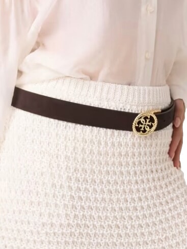 CLASSIC Cintura reversibile e regolabile LATTE LOGO - Cinture