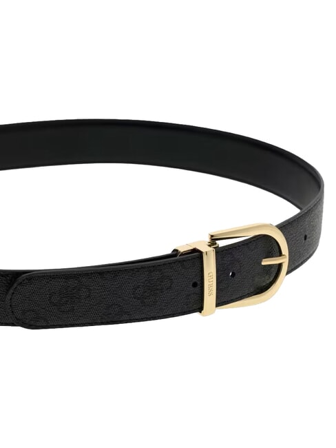 YVONNE LOGO Cintura reversibile coal - Cinture