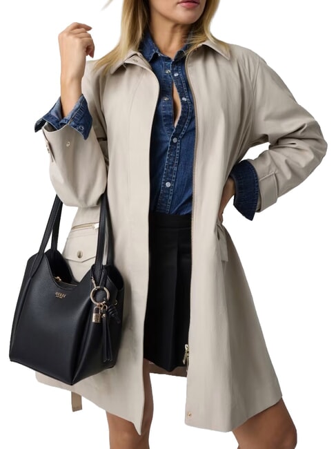 MELODY Borsa a spalla, doppio manico NERO - Borse Donna