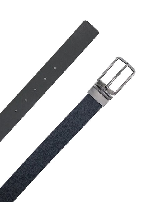 A|X Cintura doubleface in pelle navy/peat - Cinture