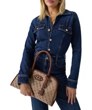 GUESS SAMANTHA Borsa mano, con tracolla latte logo/brown - Borse Donna - 2