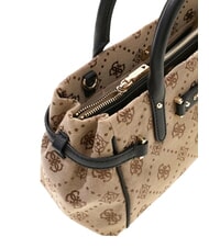GUESS DOROTHY Borsa bauletto a mano, con tracolla latte logo/black - Borse Donna - 5