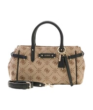 GUESS DOROTHY Borsa bauletto a mano, con tracolla latte logo/black - Borse Donna - 6