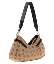 GUESS DOROTHY Borsa a spalla latte logo/black - Borse Donna - 3