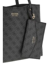 GUESS BRENTON Borsa a spalla coal - Borse Donna - 4