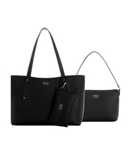 GUESS BRENTON Borsa a spalla NERO - Borse Donna - 3