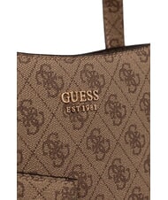 GUESS BRENTON Borsa a spalla LATTE LOGO - Borse Donna - 4