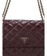 GUESS JULIET Borsa a tracolla burgundy - Borse Donna - 5