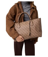 GUESS MARISSA Borsa shopping a mano, con tracolla LATTE LOGO - Borse Donna - 7