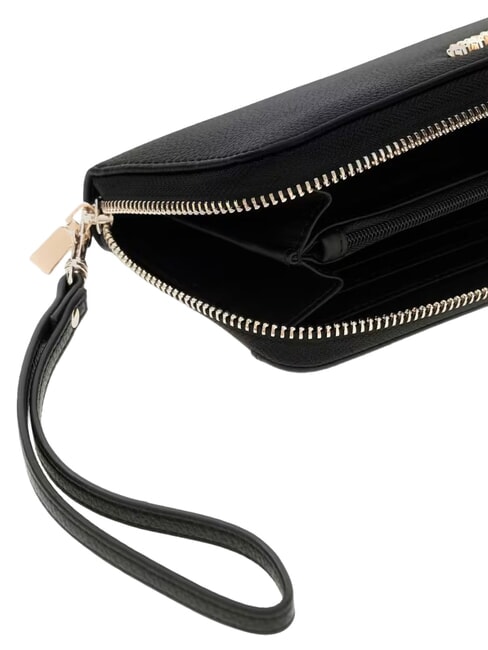 MELODY Portafoglio large con polsierina NERO - Portafogli Donna