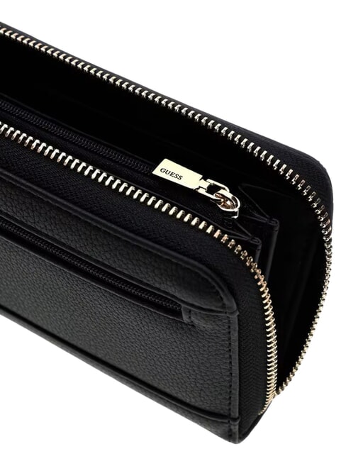 MELODY Portafoglio large con polsierina NERO - Portafogli Donna
