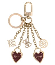 GUESS LOGO Portachiavi cuore plum - Portachiavi - 2