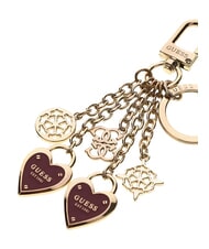 GUESS LOGO Portachiavi cuore plum - Portachiavi - 3