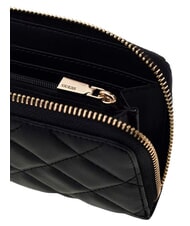 GUESS JULIET Portafoglio medio zip around NERO - Portafogli Donna - 4