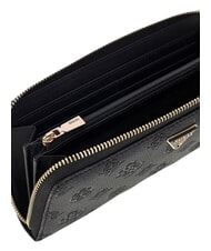 GUESS BLAKE Portafoglio large zip around black logo - Portafogli Donna - 4