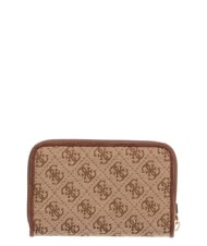 GUESS SAMANTHA Portafoglio medio zip around latte logo/brown - Portafogli Donna - 2
