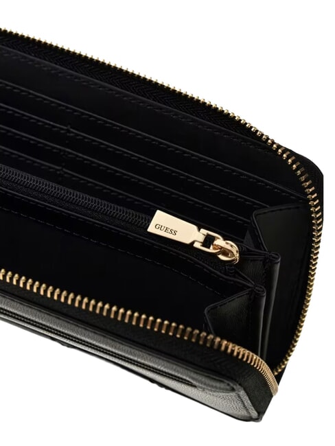 JULIET Portafoglio large zip around NERO - Portafogli Donna