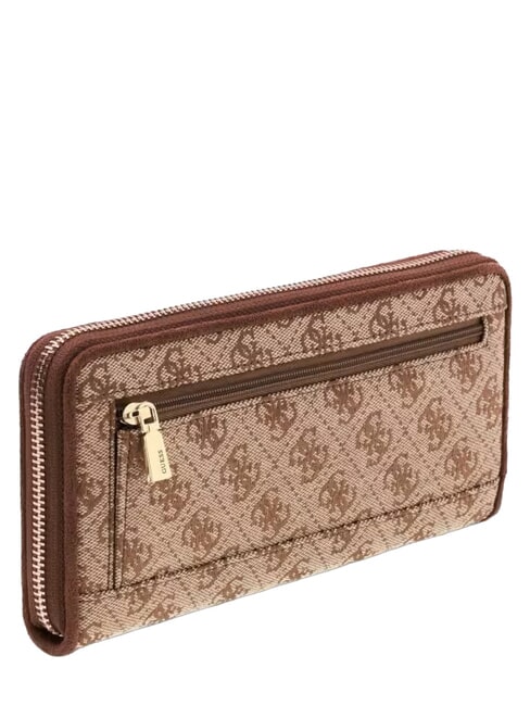 SAMANTHA Portafoglio large zip around latte logo/brown - Portafogli Donna