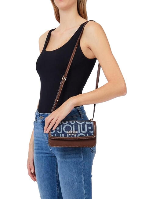 EVRIM Mini Bag a tracolla blu denim - Borse Donna