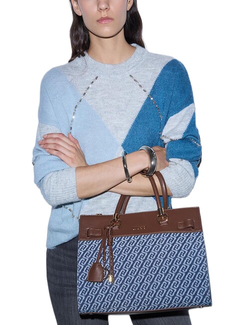 MANHATTAN Borsa a mano, con tracolla blu denim - Borse Donna