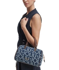 LIUJO EVRIM Bauletto a mano, con tracolla blu denim - Borse Donna - 2