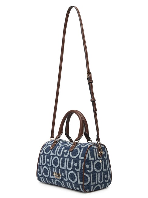 EVRIM Bauletto a mano, con tracolla blu denim - Borse Donna