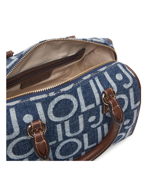 EVRIM Bauletto a mano, con tracolla blu denim - Borse Donna