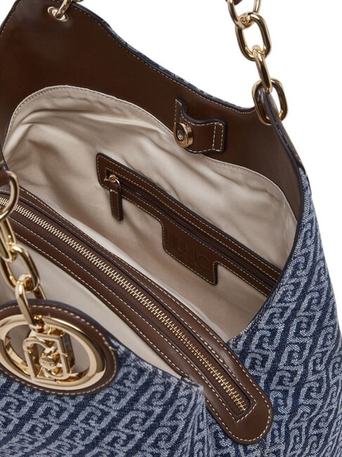 FAIZA Borsa a spalla blu denim - Borse Donna