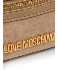 LOVE MOSCHINO SIGNATURE ZIP Borsetta a tracolla sabbia - Borse Donna - 3