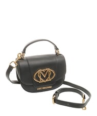 LOVE MOSCHINO OVAL FRIEZE Mini Bag a tracolla Nero - Borse Donna - 2