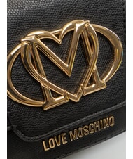 LOVE MOSCHINO OVAL FRIEZE Mini Bag a tracolla Nero - Borse Donna - 4