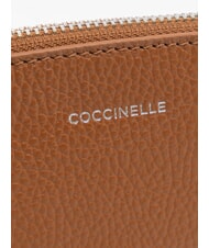 COCCINELLE ROUNDED ENVELOPE Pochette in pelle cognac - Borse Donna - 4