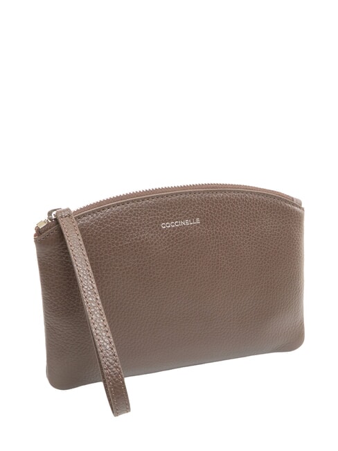 ROUNDED ENVELOPE Pochette in pelle brunette - Borse Donna