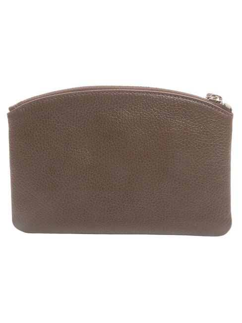 ROUNDED ENVELOPE Pochette in pelle brunette - Borse Donna