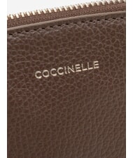 COCCINELLE ROUNDED ENVELOPE Pochette in pelle brunette - Borse Donna - 4
