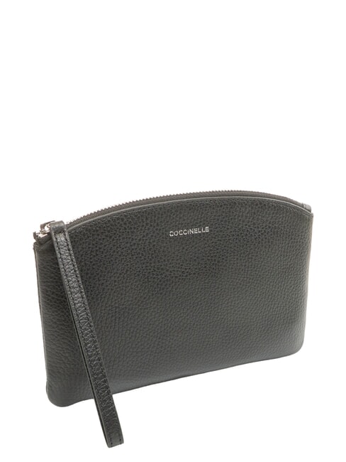 ROUNDED ENVELOPE Pochette in pelle Nero - Borse Donna
