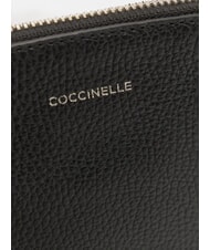 COCCINELLE ROUNDED ENVELOPE Pochette in pelle Nero - Borse Donna - 4