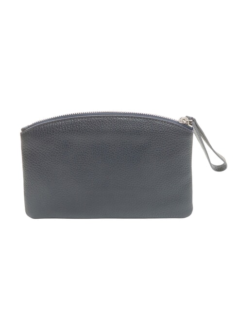 ROUNDED ENVELOPE Pochette in pelle midnight blue - Borse Donna