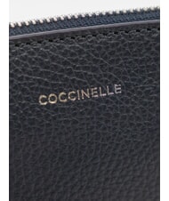COCCINELLE ROUNDED ENVELOPE Pochette in pelle midnight blue - Borse Donna - 4