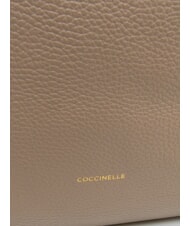 COCCINELLE ALMADA Borsa a spalla, in pelle warm taupe - Borse Donna - 4