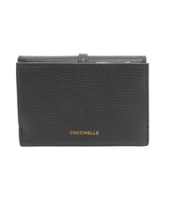 COCCINELLE CHERRY Portafoglio Medio in pelle Nero - Portafogli Donna - 4