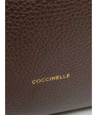 COCCINELLE ALMADA Borsa a spalla, in pelle brunette - Borse Donna - 4