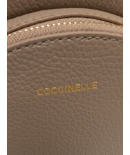 COCCINELLE ALPHA Zainetto in pelle warm taupe - Borse Donna - 4