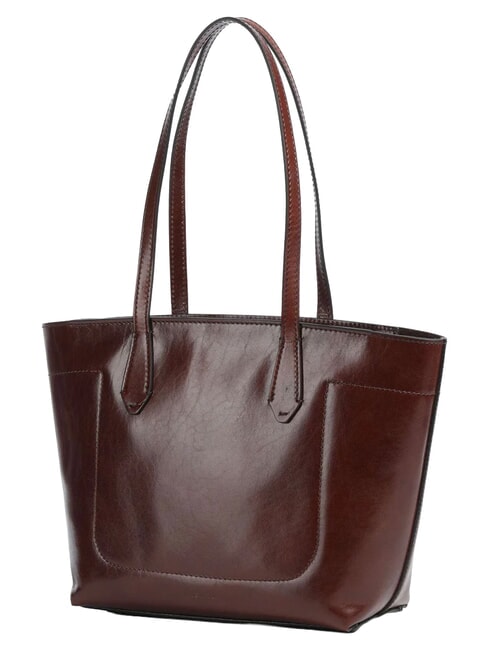 GUELFA Borsa shopper a spalla, in pelle MARRONE - Borse Donna