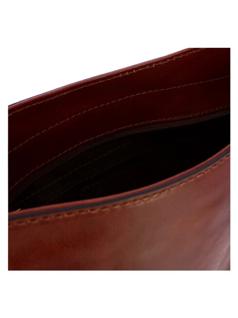 MADDALENA Borsa hobo a spalla, in pelle MARRONE - Borse Donna