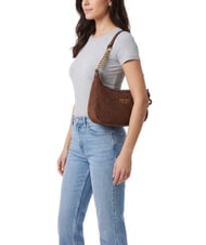 LIUJO RIDHI Embossed Borsa a spalla, con tracolla tabacco - Borse Donna - 2