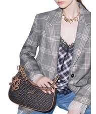 LIUJO RIDHI Jacquard Borsa a spalla, con tracolla t.moro - Borse Donna - 2