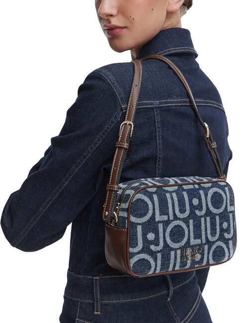 EVRIM Mini Bag a tracolla blu denim - Borse Donna