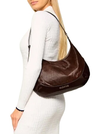 APOLLINE Borsa a spalla, in pelle caffe" - Borse Donna