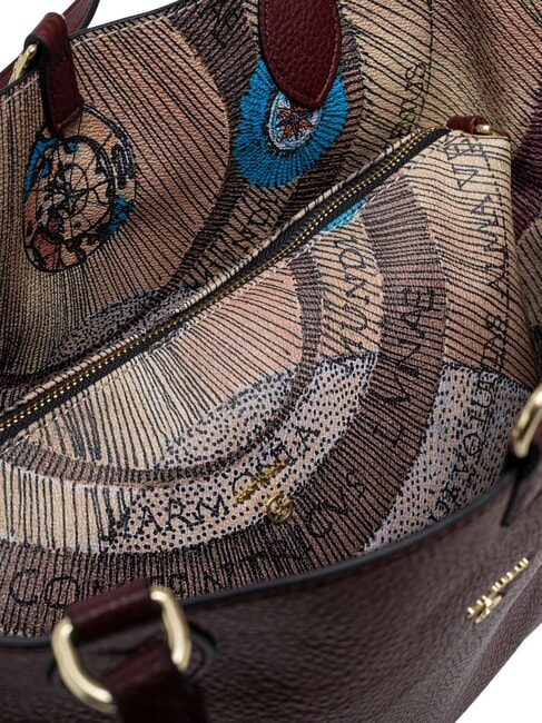 PLANETARIUM Shopper doubleface wilde/burgundy - Borse Donna